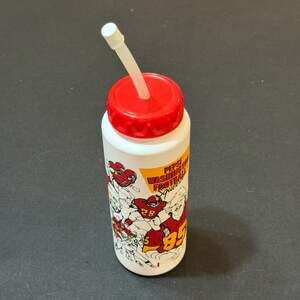 Vintage Pepsi Washington Football Squeeze Water Bottle Redskins Players